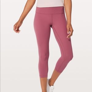 Lululemon align crop 21” size 10 pink